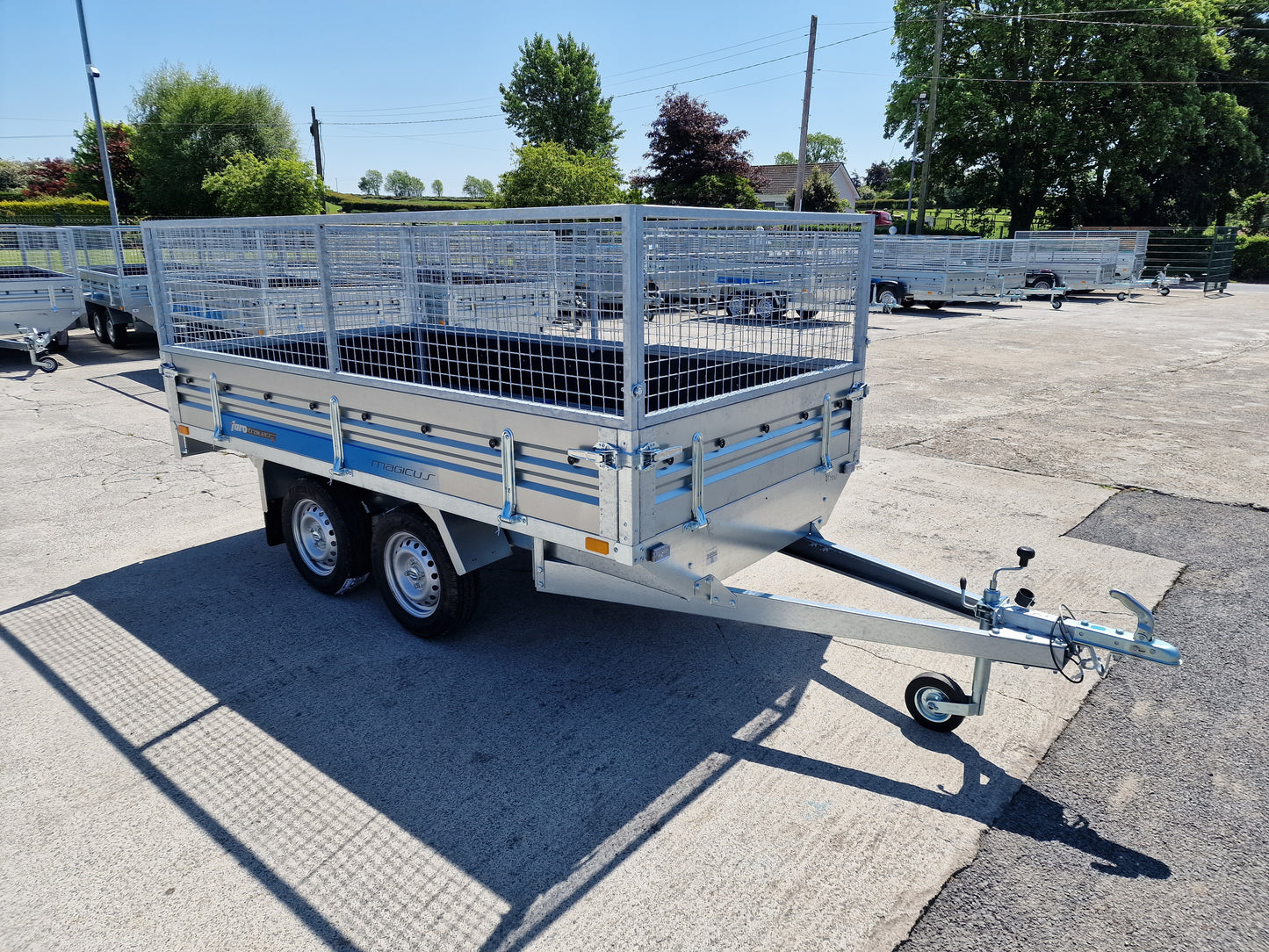 9 x 5 Twin Axle Dropside Trailer with Mesh