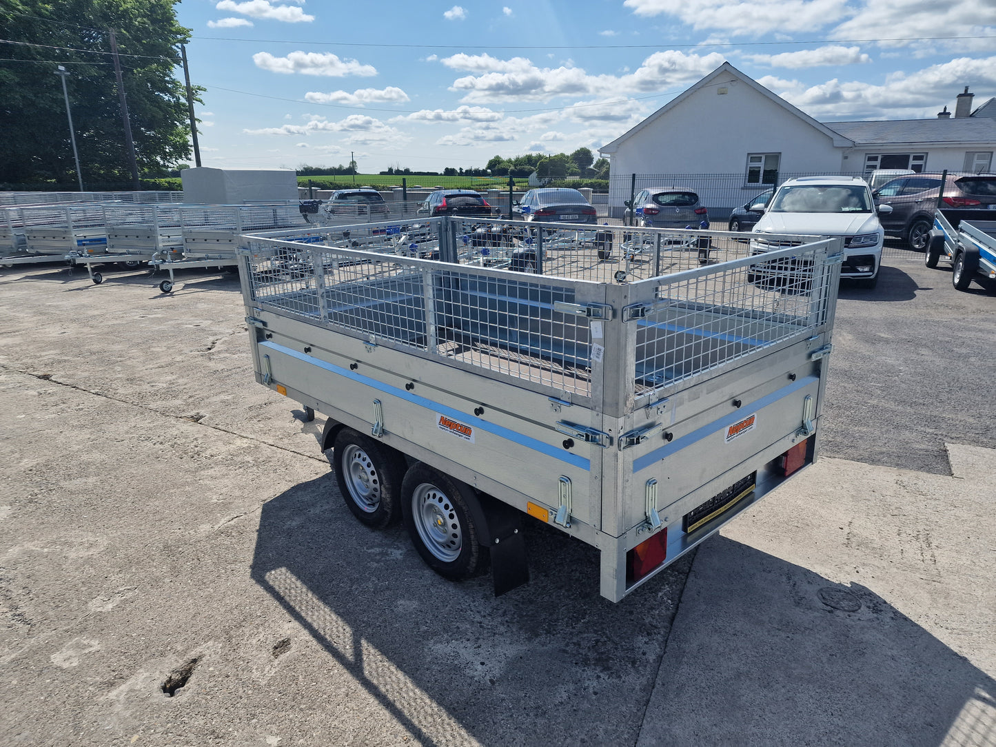 9 x 5 Twin Axle Dropside Trailer with Mesh